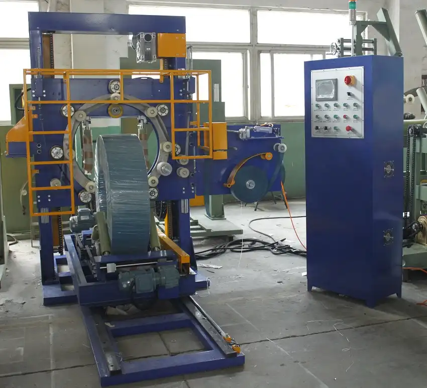 Hose wrapping machine